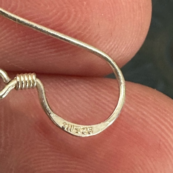 925 stamped silver earrings filigree - Picture 5 of 7